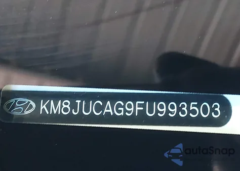 2015 Hyundai Tucson Se from USA, damaged, VIN KM8JUCAG9FU993503